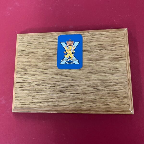 RRofS wood Presentation Plaque