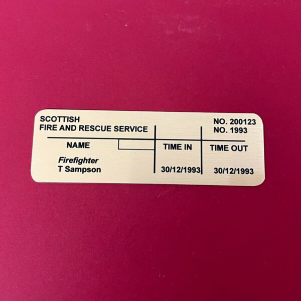 Firefighter BA Tally Presentation