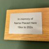 IMG_9158 Wooden Memorial Engraved Plaque