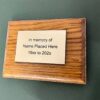 IMG_9161 Wooden Memorial Engraved Plaque