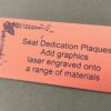 Seat Plaques