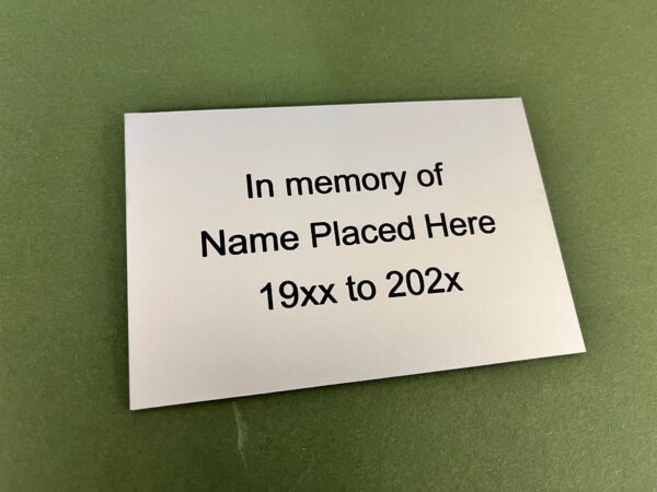 Seat Plaques